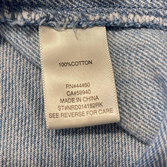 Love Fire DISTRESSED JEAN DRESS SIZE S Western Boho Beachy Festival - Picture 4 of 15